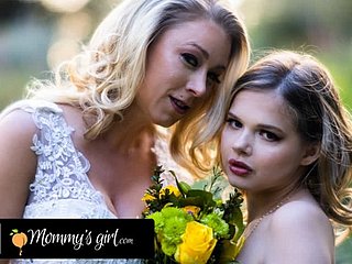 MOMMY'S Catholic - Bridesmaid Katie Morgan Bangs Abiding Her Stepdaughter Coco Lovelock Before Her Connubial
